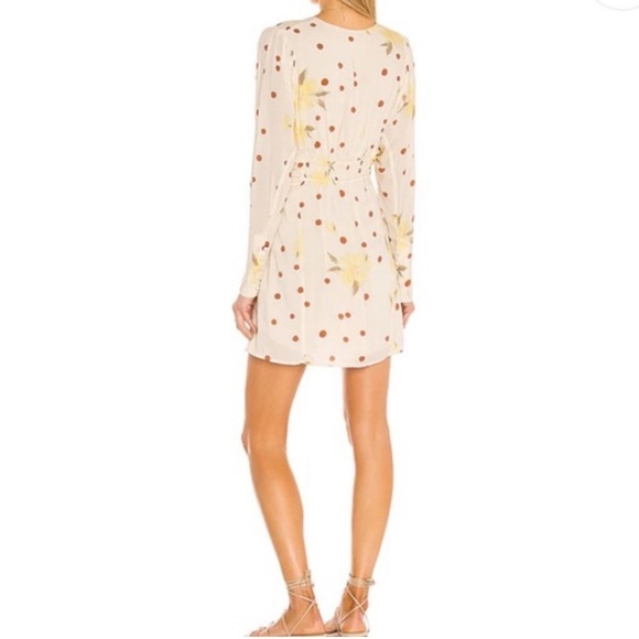 FREE PEOPLE date night mini dress in sunshine combo revolve size large L NWT - Picture 7 of 8